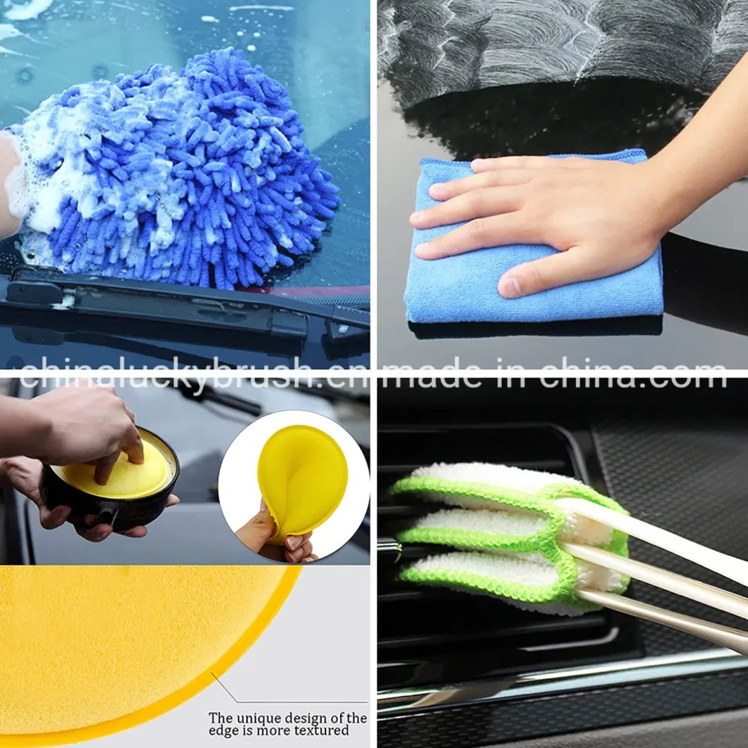 17PCS Set Attachment Set Power Scrubber Tools Car Polisher Bathroom Cleaning Kit Kitchen Cleaning Brush Drill Brush for Automobile